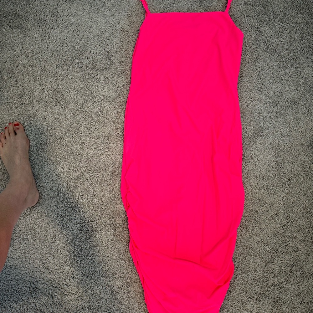 Only Worn Once - Hot Pink Superdown Dress